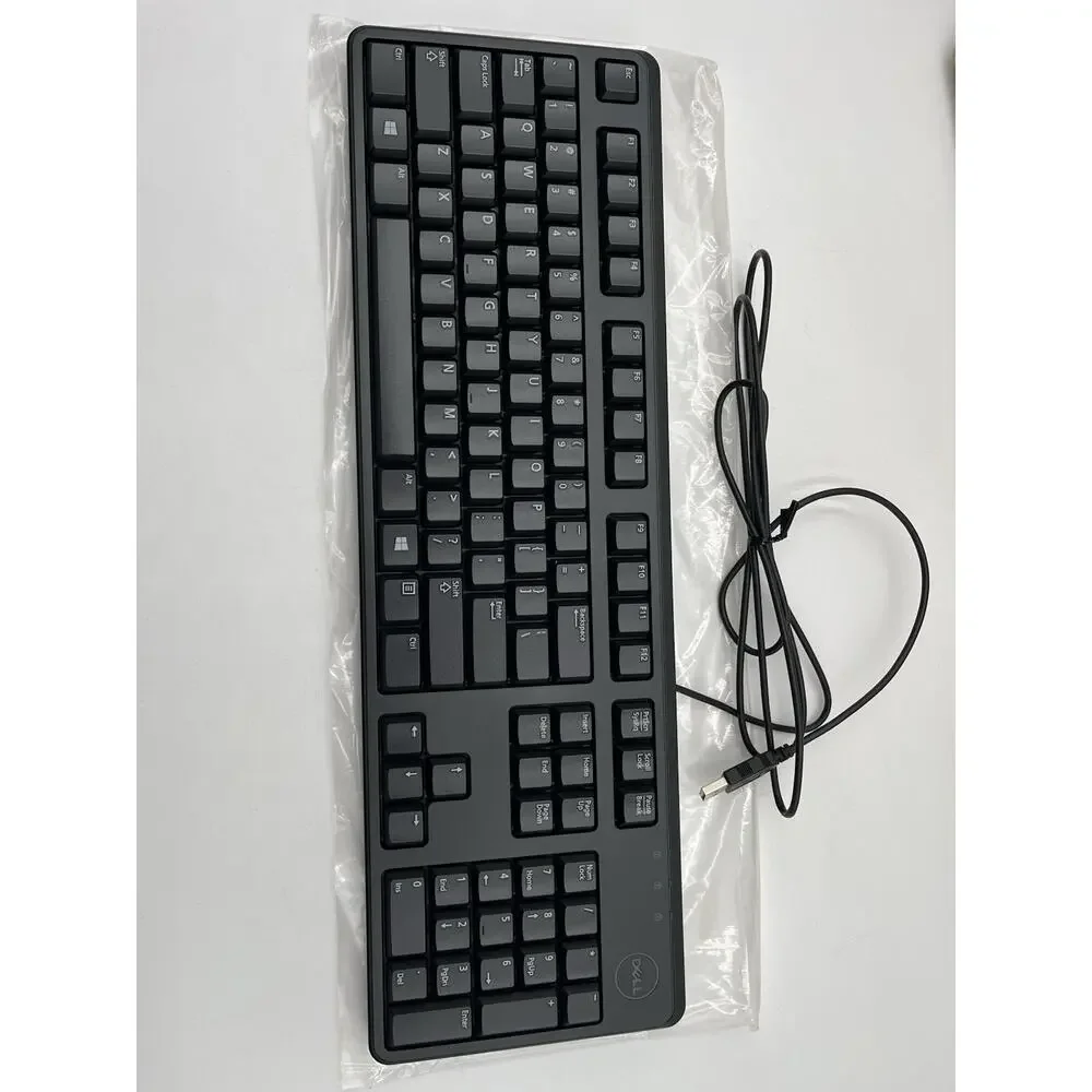 Dell Wired USB Keyboard - New-Unused - Black KB212B N.O.B. KB-212B KB212-B KB212